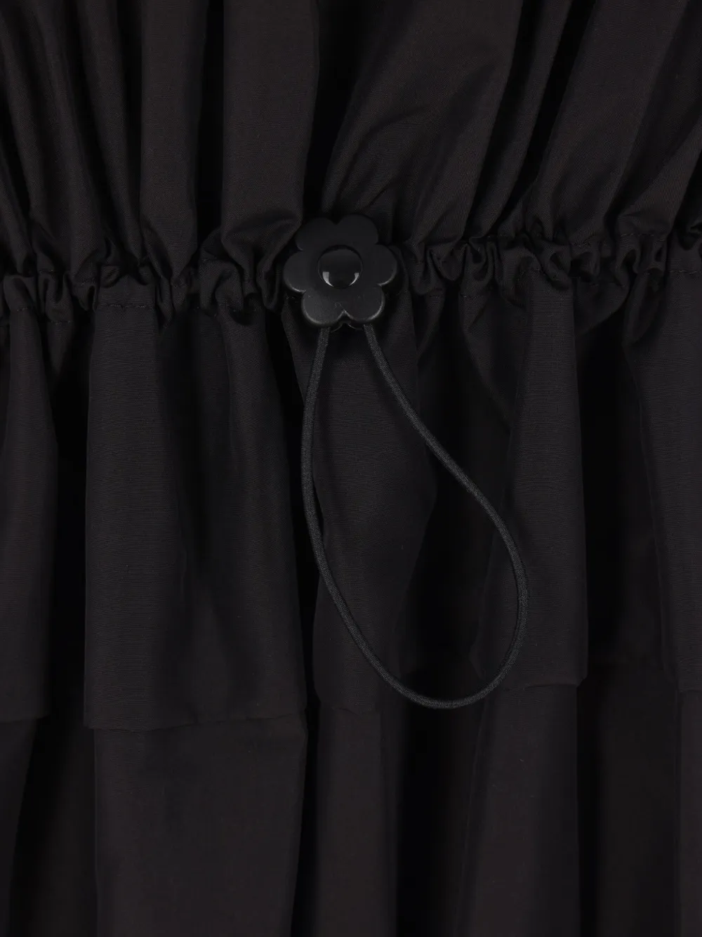 Cecilie Bahnsen smocked midi dress Zwart