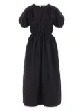 Cecilie Bahnsen smocked midi dress - Black