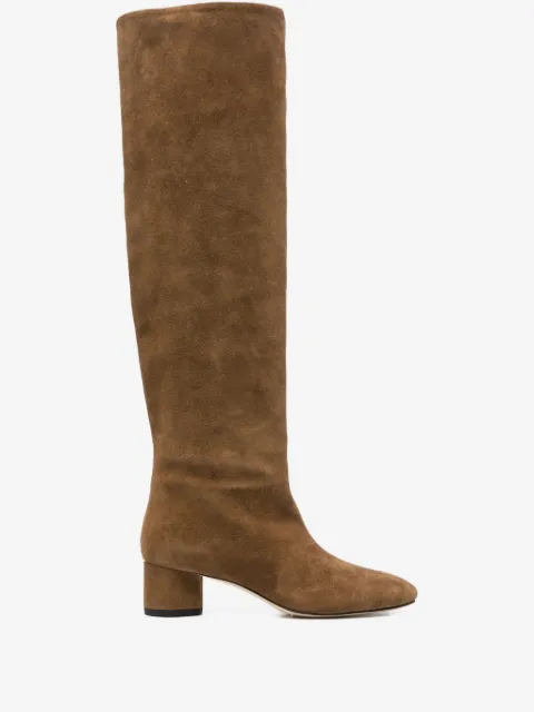 Aeyde 45mm knee-high suede boots