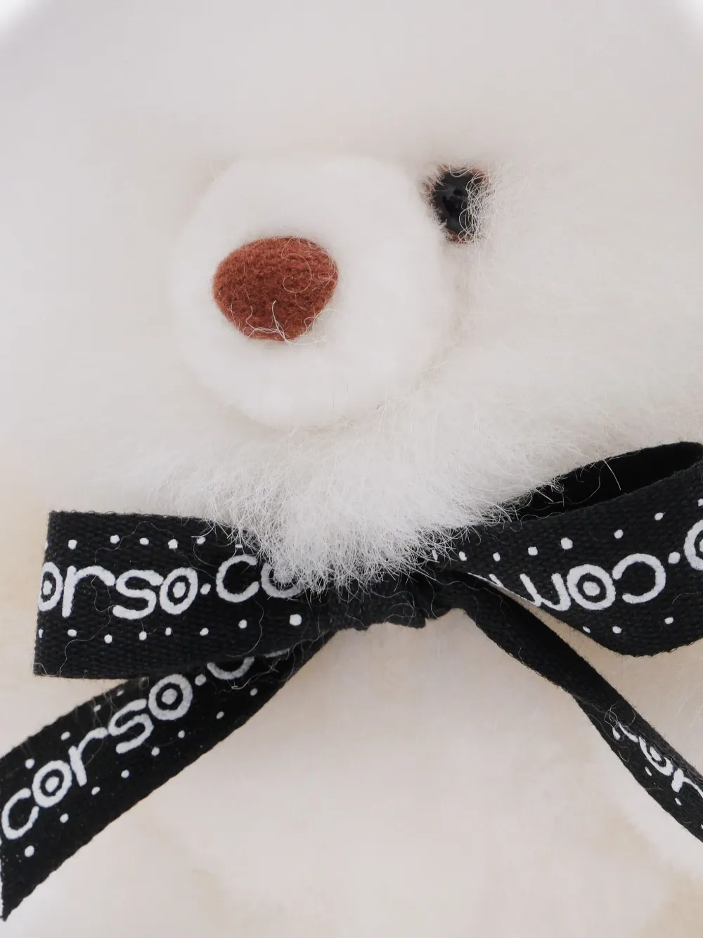10 CORSO COMO Teddybeer sleutelhanger Wit