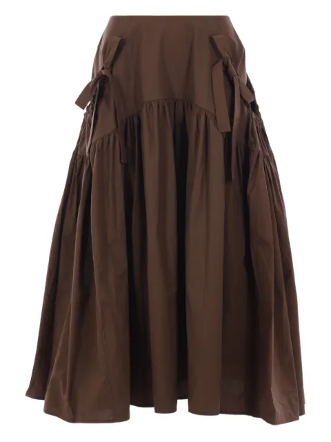 Cecilie Bahnsen bow-detail maxi skirt