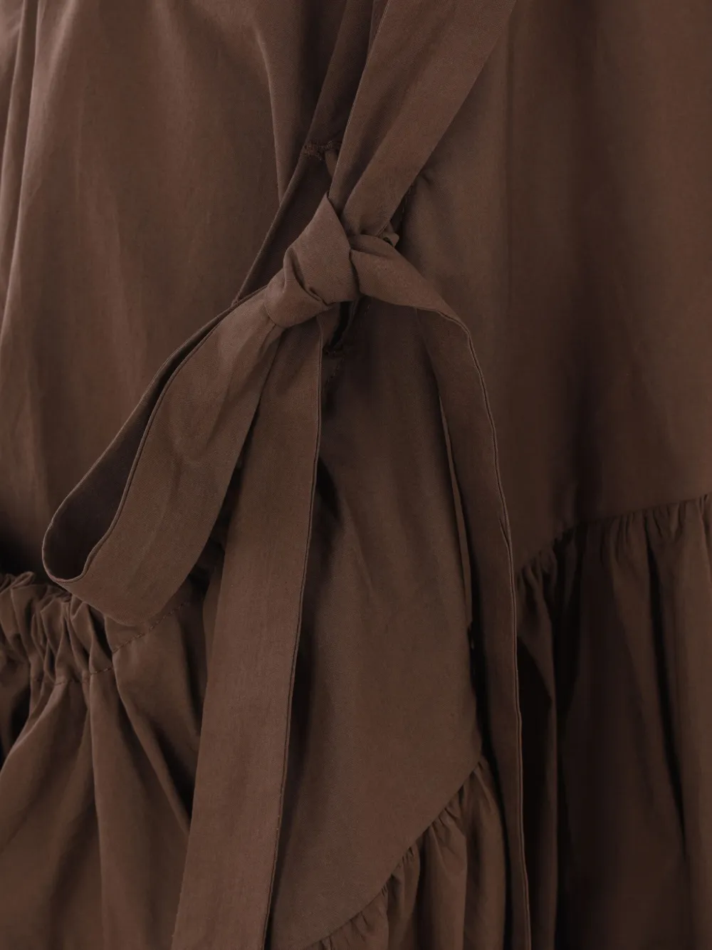 Cecilie Bahnsen bow-detail maxi skirt Bruin