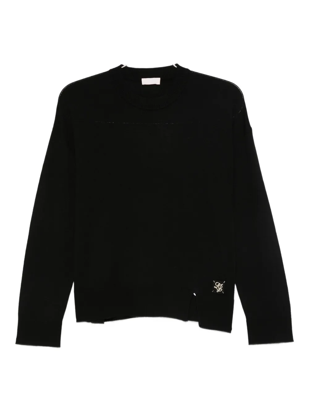 LIU JO logo-detail sweater Zwart