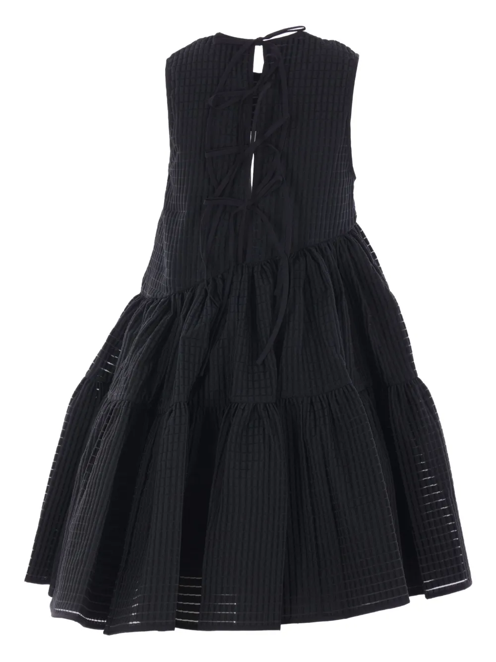 Cecilie Bahnsen Abigail tiered dress Zwart