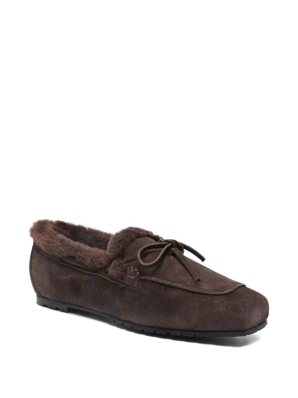 Aeyde Suède loafers - Bruin