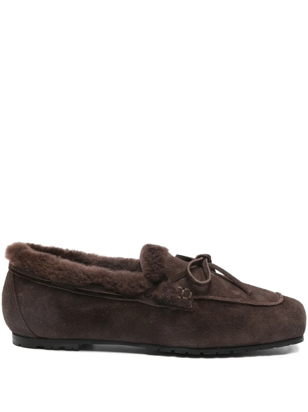 Aeyde Suede Loafers In Brown