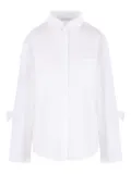 Cecilie Bahnsen tie-cuff cotton shirt - White