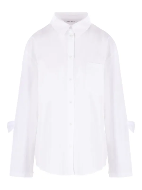 美品☆セシリーバンセン andreaホワイトシャツ Cecilie Bahnsen タイカフス シャツ | ホワイト | FARFETCH JP