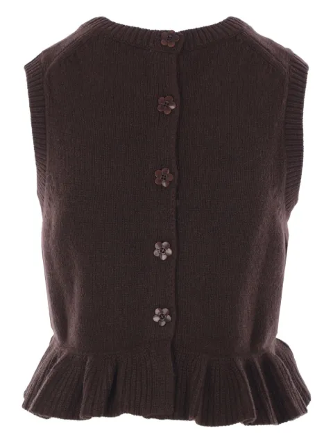 Cecilie Bahnsen sleeveless cashmere-blend cardigan 