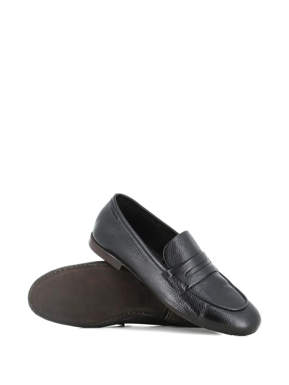 Alexander Hotto penny leather loafers Black