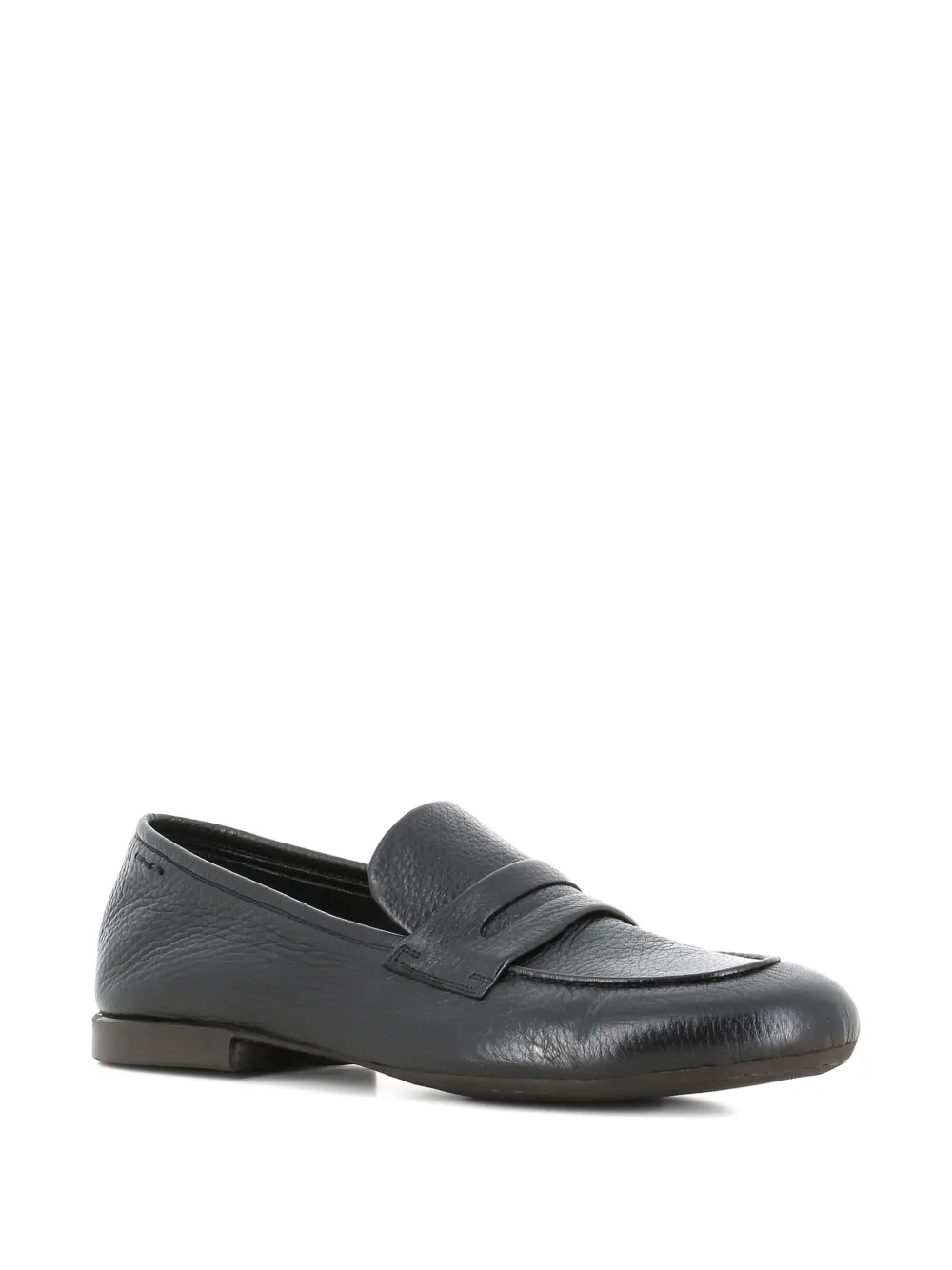 Alexander Hotto penny leather loafers Black