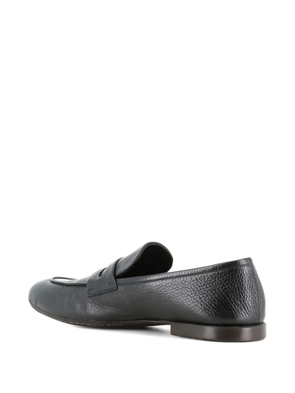 Alexander Hotto penny leather loafers Black
