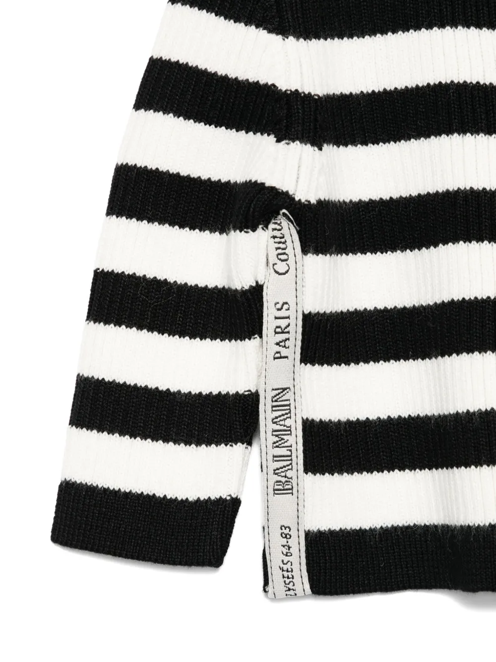 Balmain Kids Vest met streepdetail Zwart