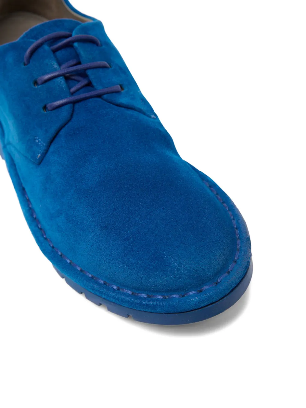 Marsèll Sancrispa Alta Pomice lace-up suede derby shoes Blue
