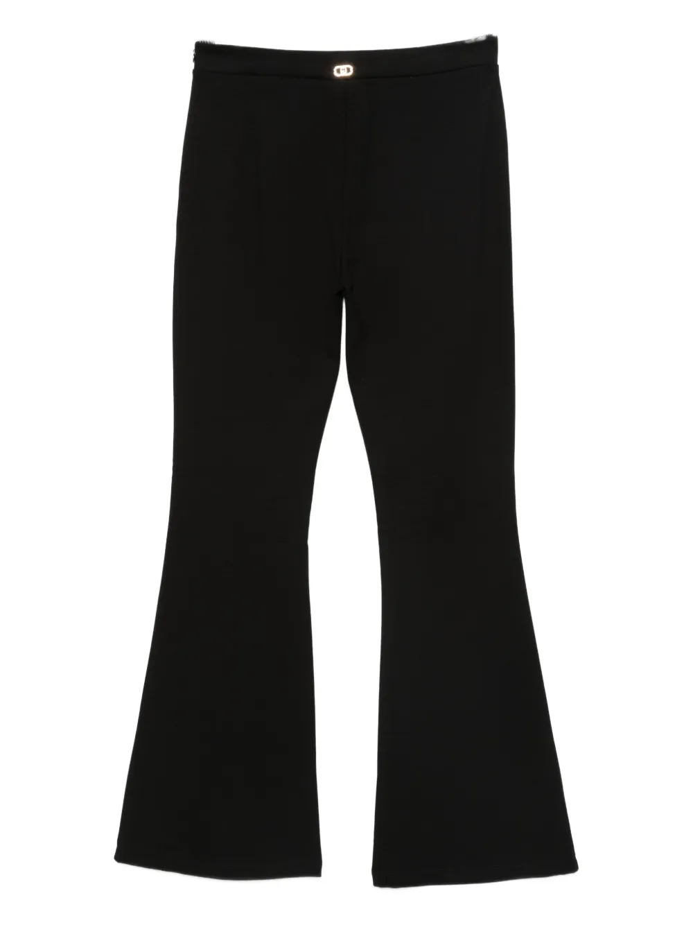 LIU JO embellished flared trousers Zwart