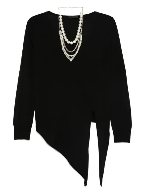 LIU JO asymmetric wool sweater