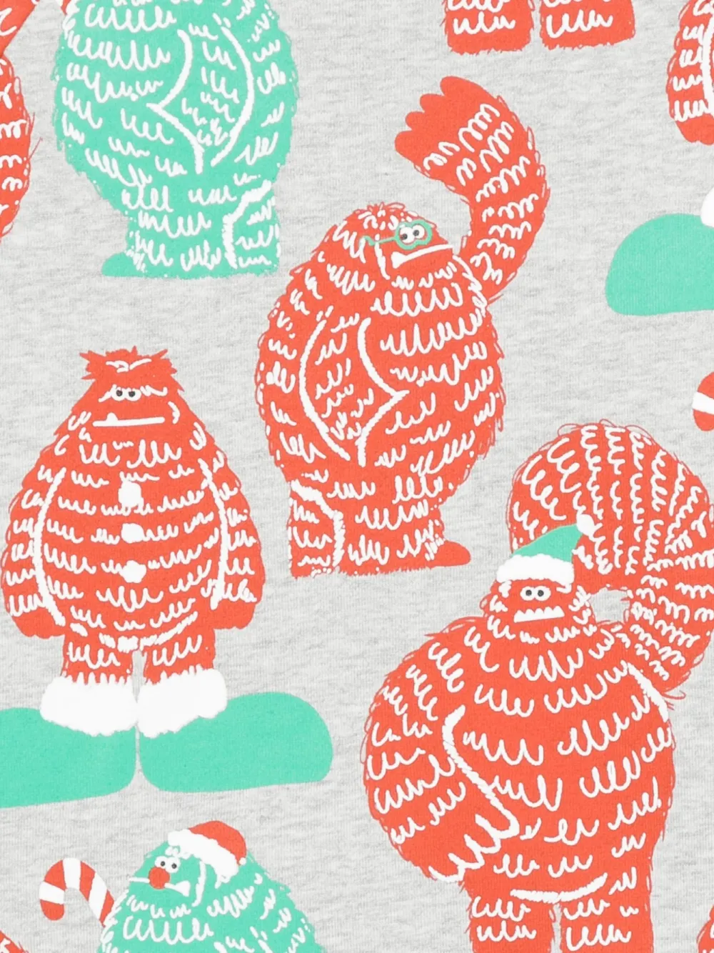 Stella McCartney Kids monster-print sweatshirt Grijs