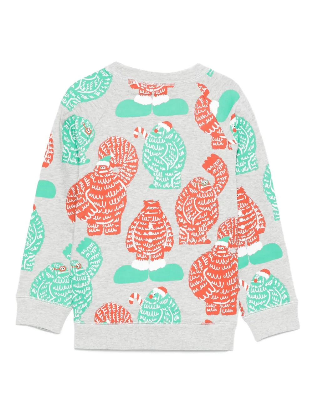 Stella McCartney Kids monster-print sweatshirt Grijs