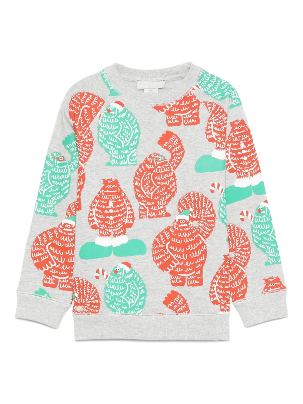 Stella McCartney Kids monster-print sweatshirt Grijs