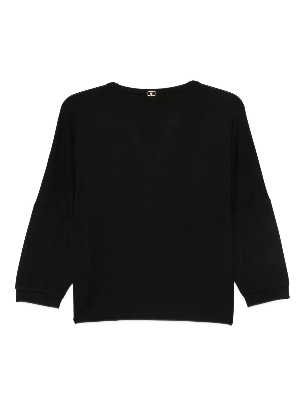 LIU JO Blouse met V-hals Zwart