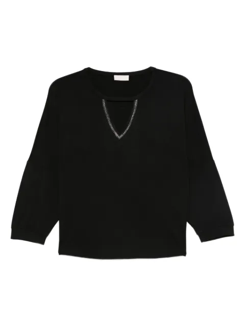 LIU JO embellished V-neck blouse