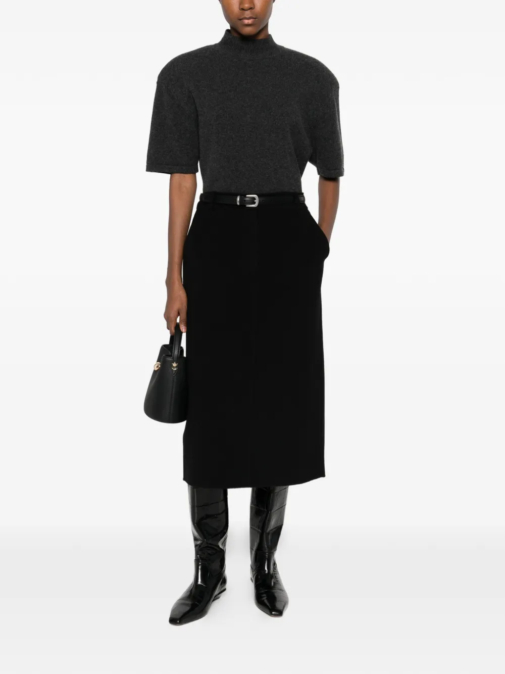'S Max Mara Jane straight skirt - Zwart