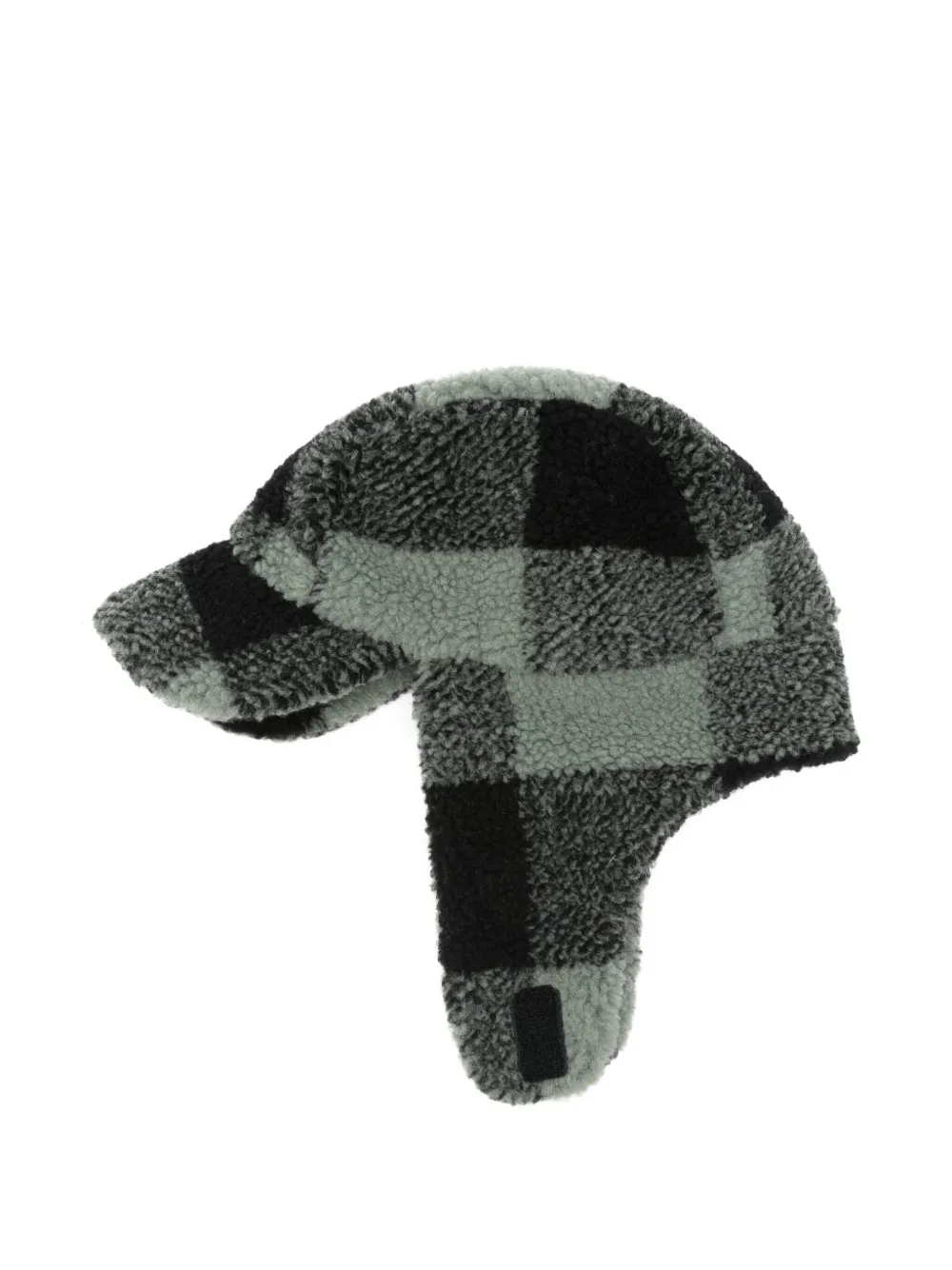 Stella McCartney Kids checkered ear-flap hat Groen