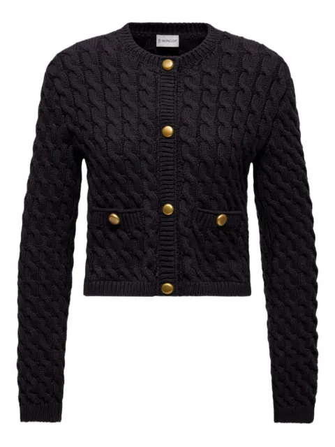 Moncler cable-knit button-up cardigan