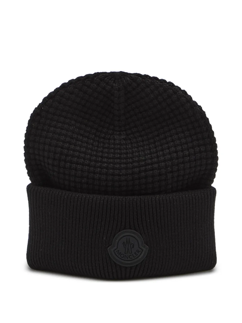 brioche-stitch cotton beanie