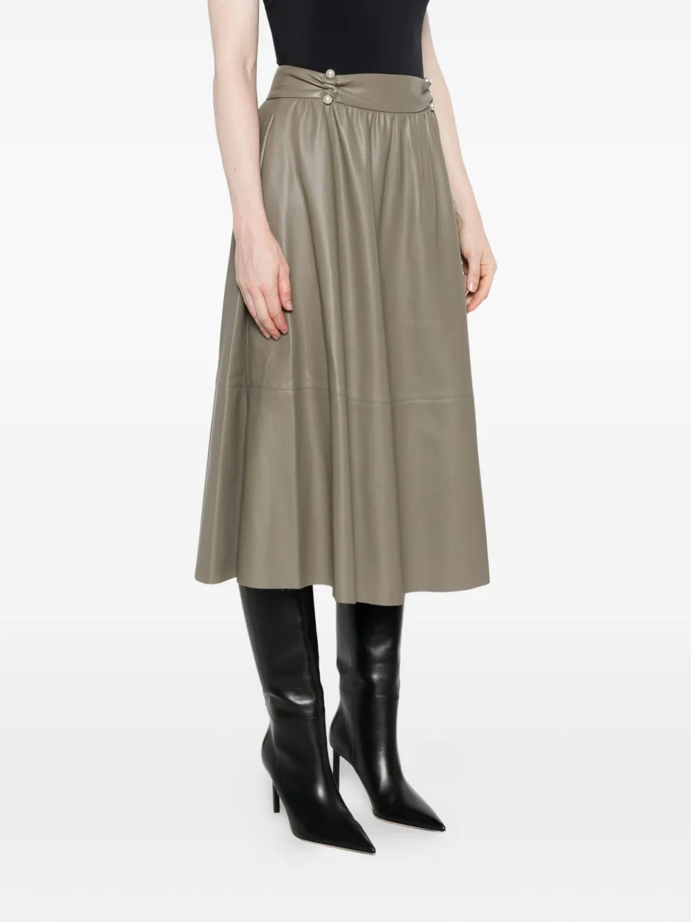 LIU JO Rok met knoopdetail Grijs
