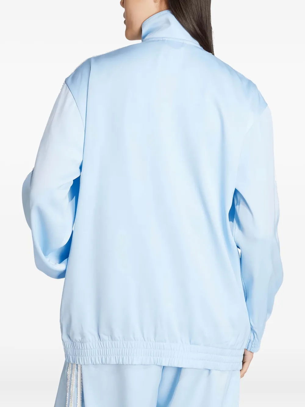 adidas trimmed track jacket Blauw