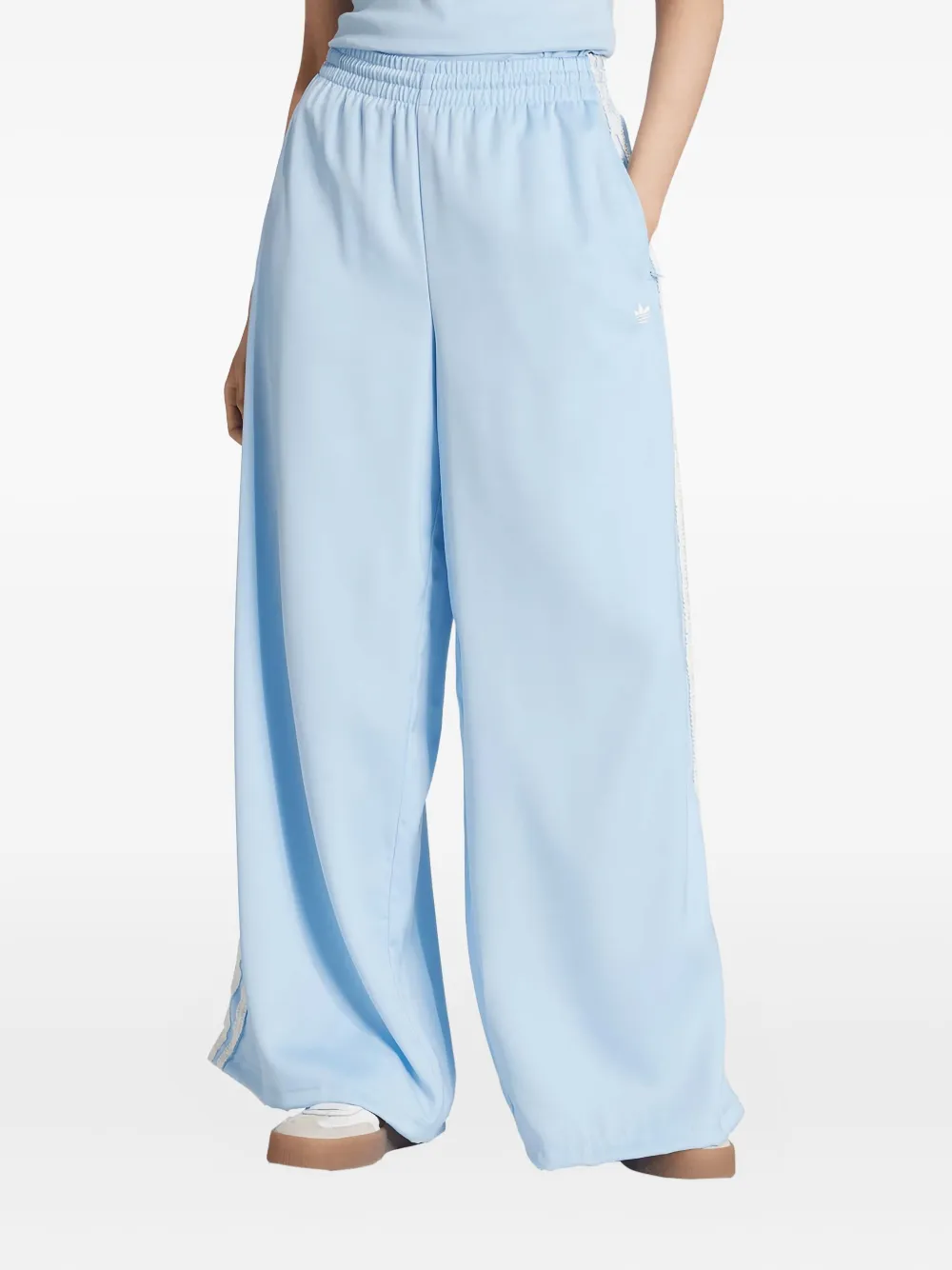 Adidas Elastische broek met zijstreep - Blauw