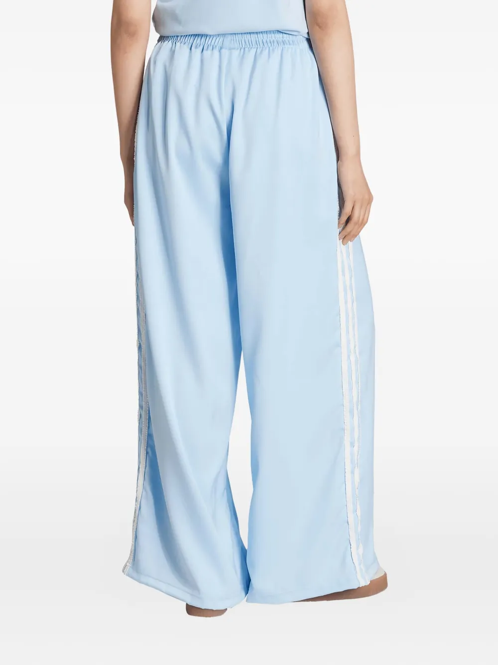 adidas Elastische broek met zijstreep Blauw