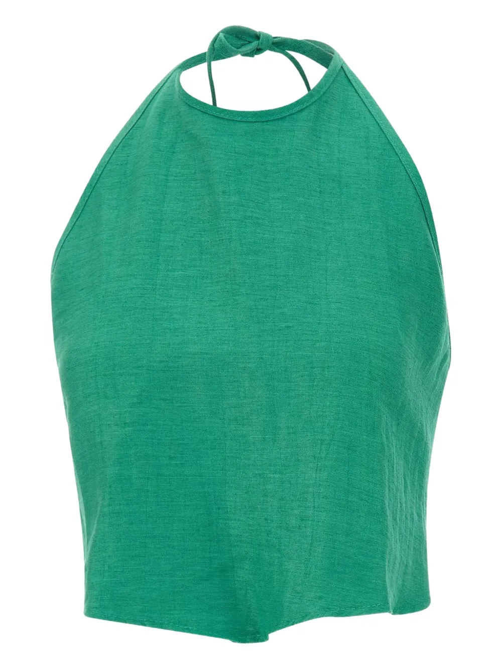 lace-up halterneck top