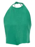 kaos lace-up halterneck top - Green