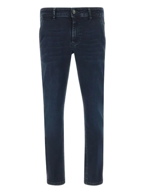 Re-Hash five-pocket logo-patch jeans