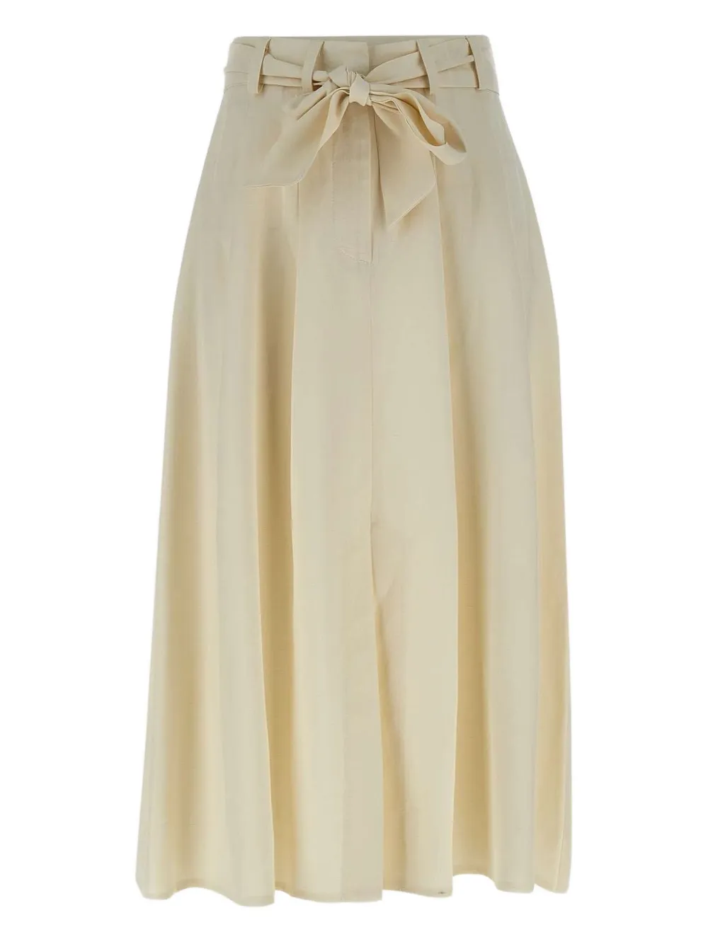 Kaos belted A-line midi skirt - Beige
