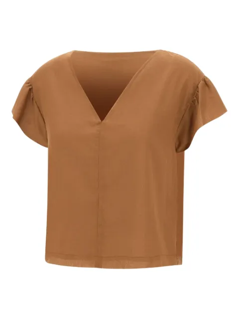 kaos V-neck ruffled blouse