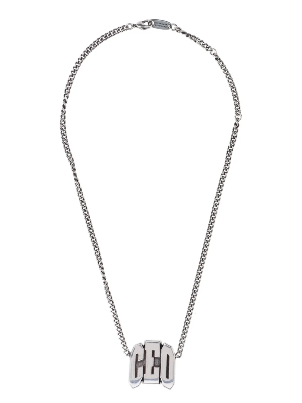 "CEO"-plaque necklace