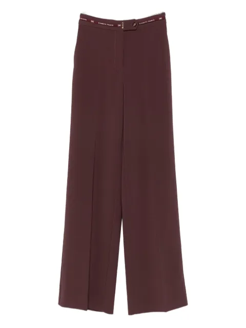 Elisabetta Franchi logo-waistband trousers