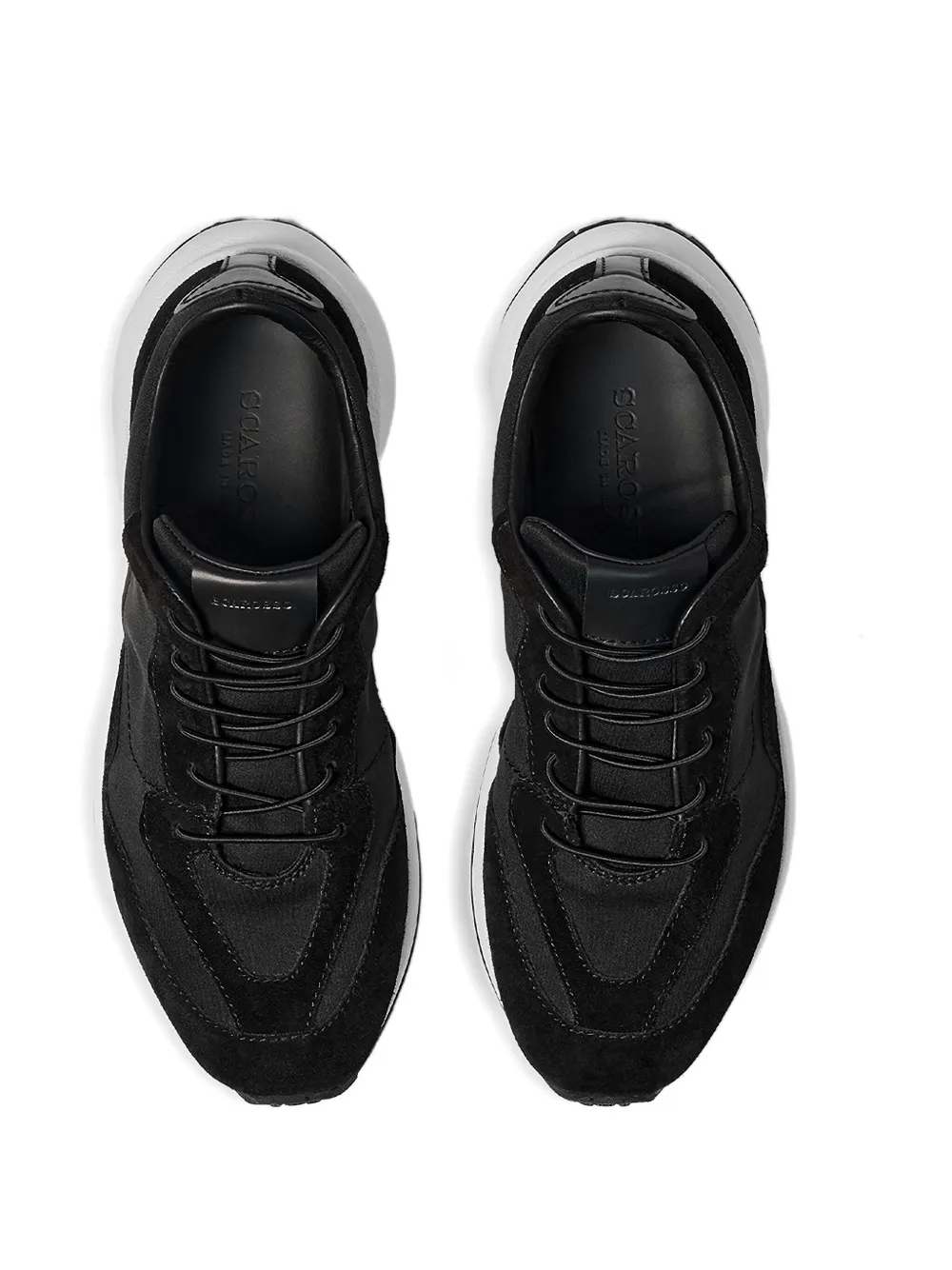 Scarosso leather sneakers Black