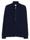 Eleventy ribbed zip-up cardigan - Blue