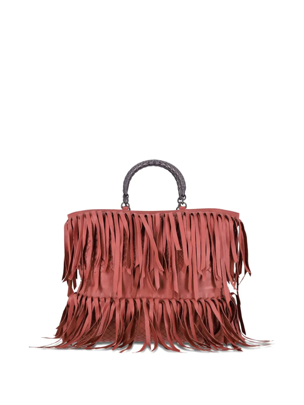 2024 Pre-Owned Intrecciato-Fringe Tote Bag