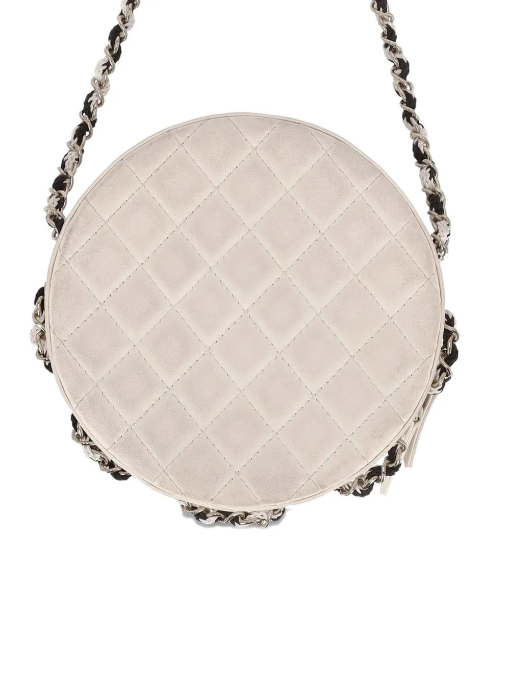 Pre-owned Chanel La Pausa Lifesaver Cross Body Bag In Neutral