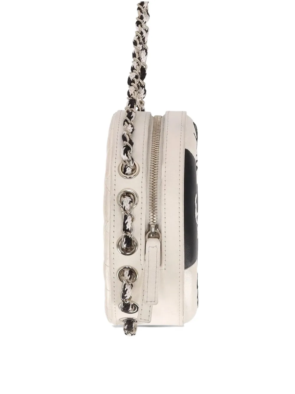 Pre-owned Chanel La Pausa Lifesaver Cross Body Bag In Neutral