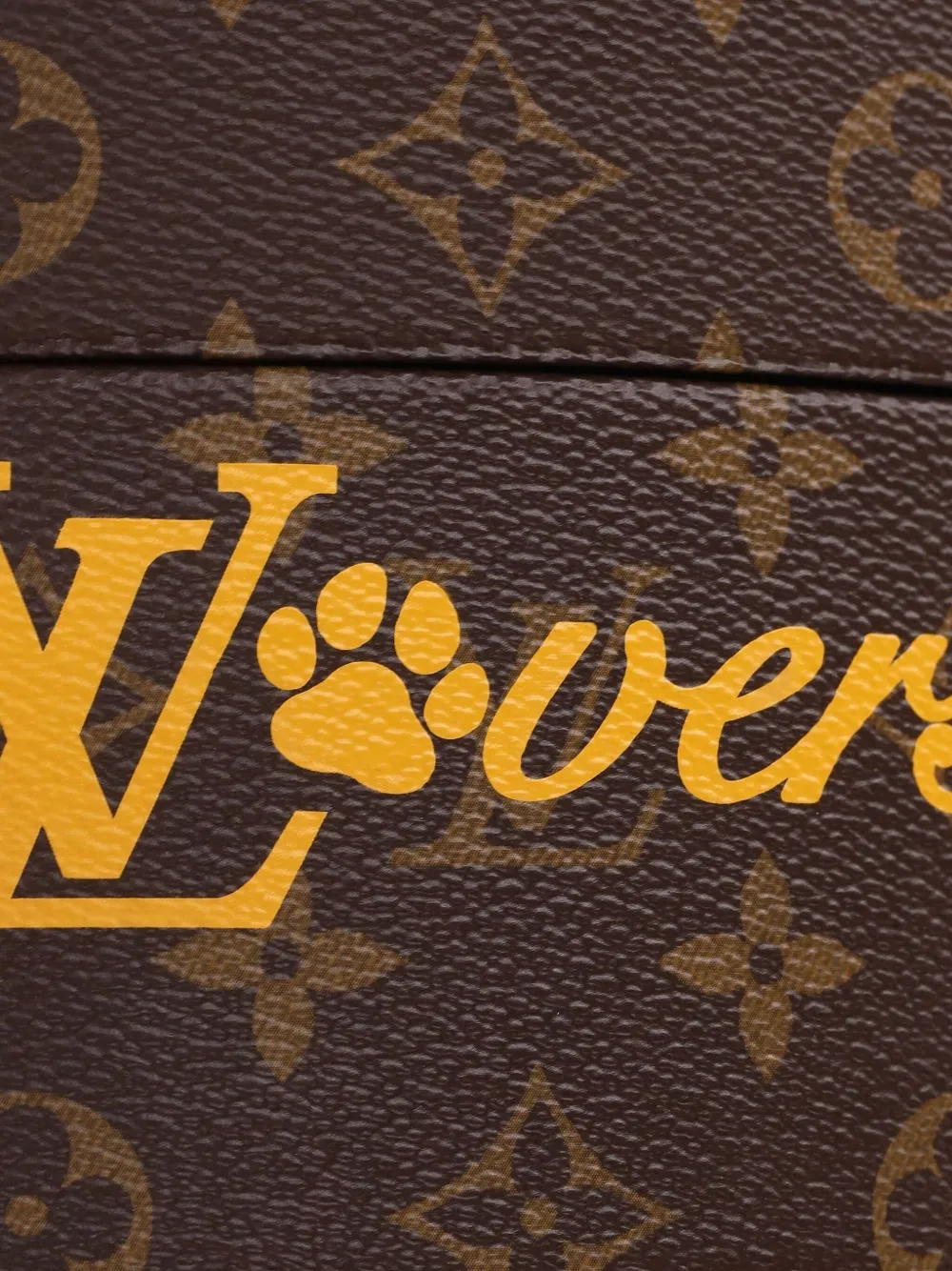 Pre-owned Louis Vuitton Monogram Canvas Dog Bowl In Brown