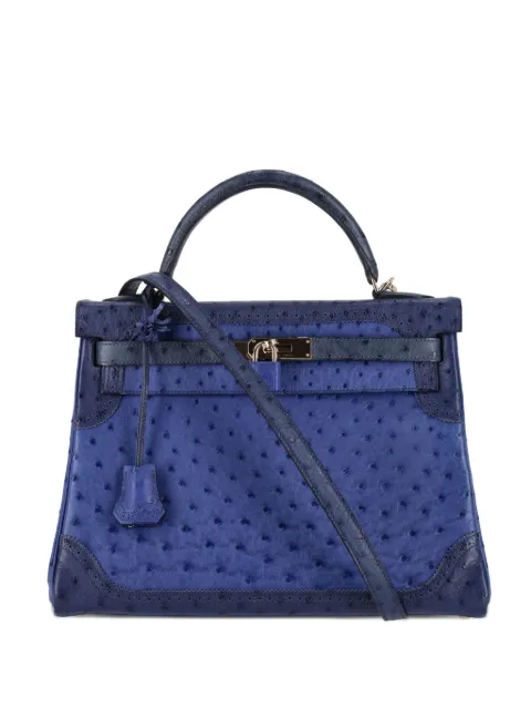 Hermès Pre-Owned Kelly 32 ostrich-leather tote bag