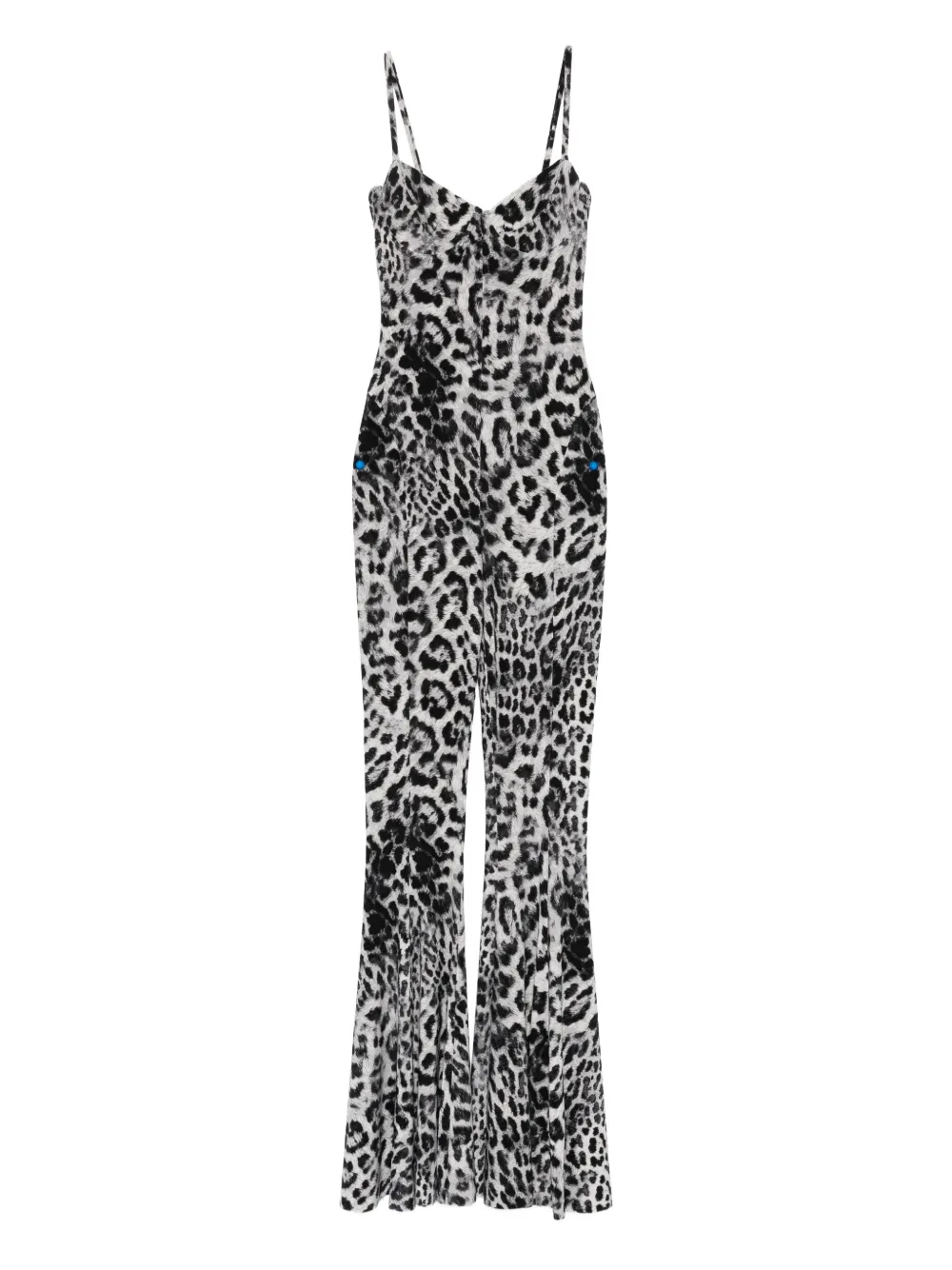 leopard-print jumpsuit