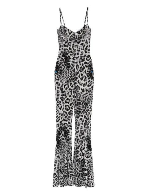 Norma Kamali leopard-print jumpsuit