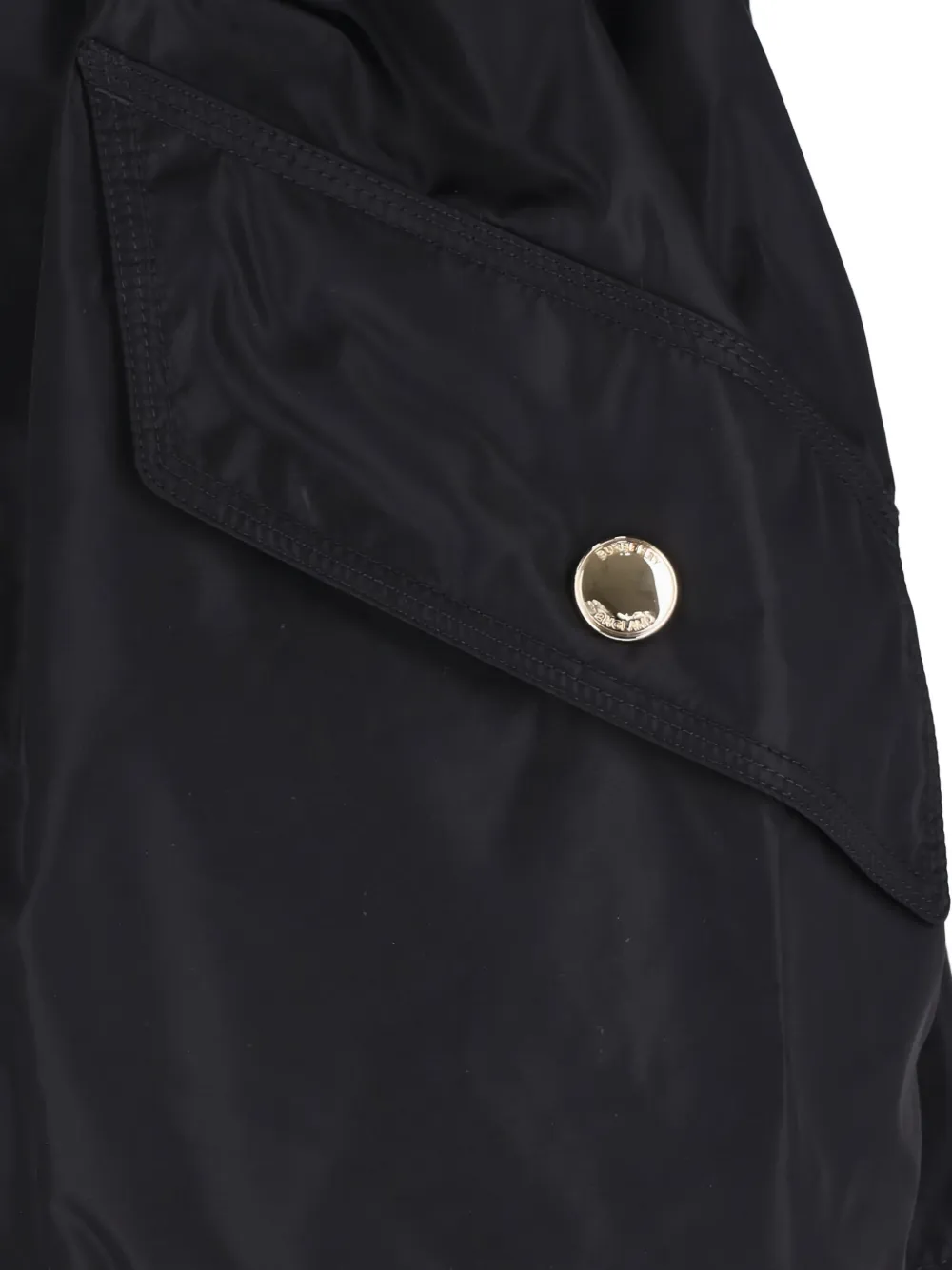 Burberry Jas met capuchon en trekkoord Zwart